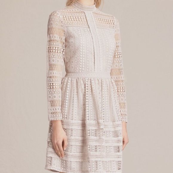 All Saints Dresses & Skirts - All Saints Dress Beige Lace “ Rowan” Victorian Dress Rare! NWOT~ Excellent Sz 4